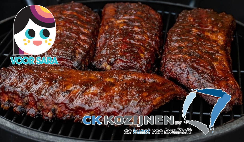 Spareribs eten voor Stichting Voor Sara