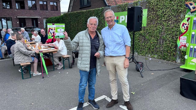 Mooie cheque van de Plus
