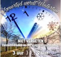 De klok gaat weer terug