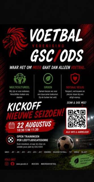 KICK-OFF SEIZOEN 2026-2027 @ GSC/ODS JEUGD ⚽🎉